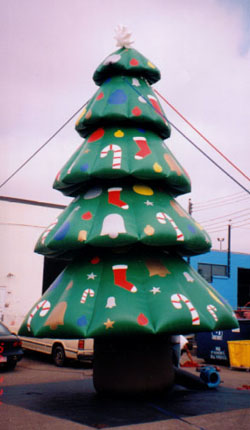 Christmas Tree inflatables for sale and rent.