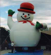 Snowman holiday inflatables