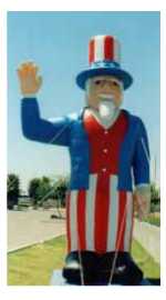 Uncle Sam patriotic inflatables