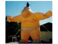 sumo wrestler advertising inflatable